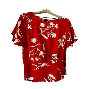 Ann Taylor floral blouse